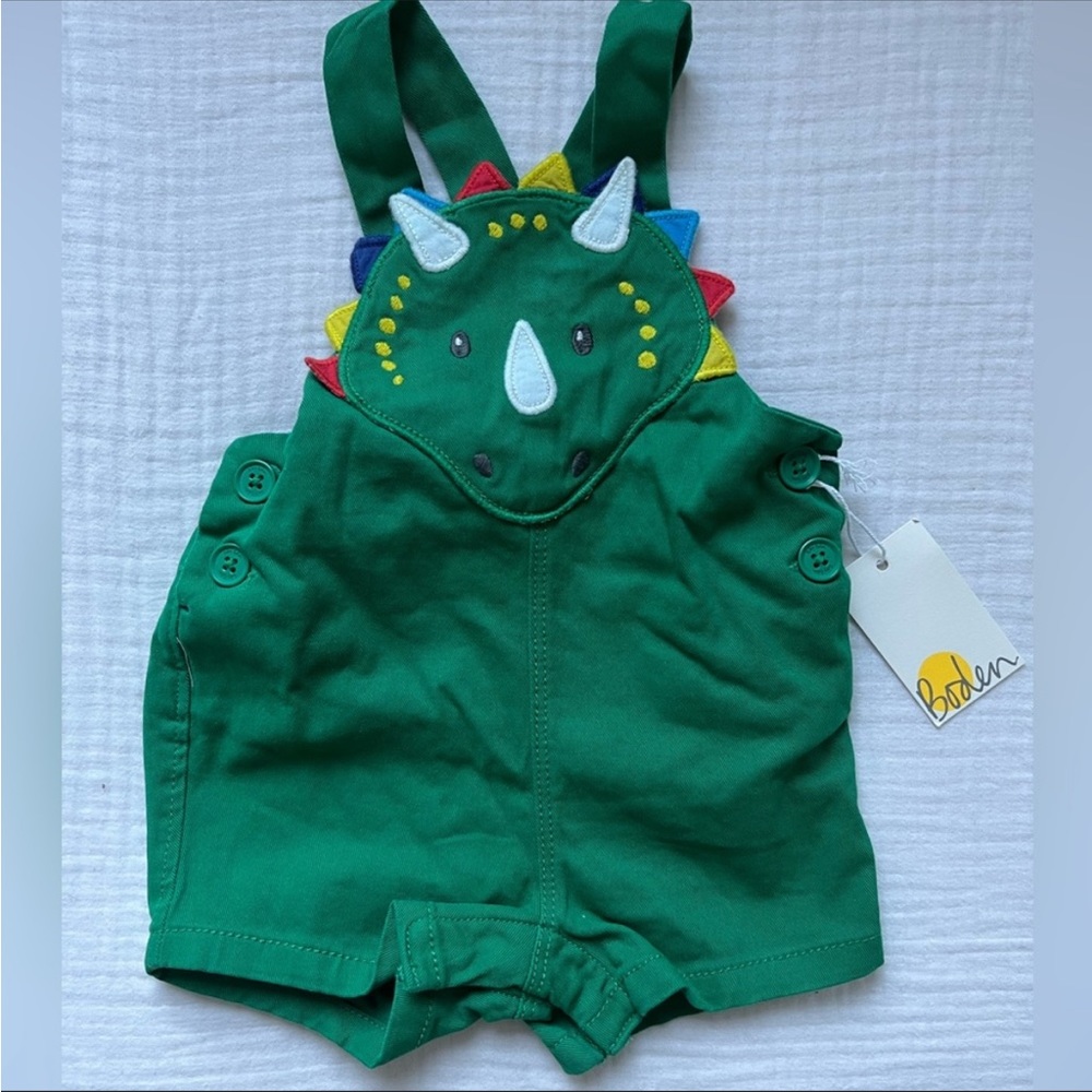 ISO mini Boden dinosaur overalls set